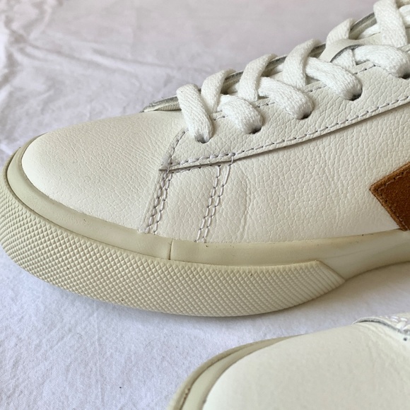 VEJA Campo Leather Sneakers White Cognac US8 - Picture 5 of 15